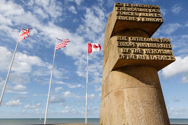 D-day liberation memorial, Luc-sur-Mer, Calvados,  Basse-Normandie, France