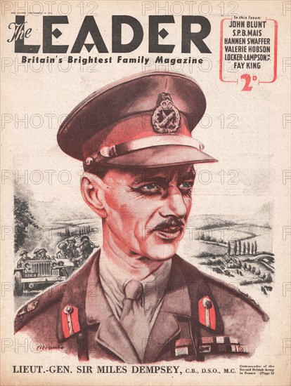 1944 Leader magazine Lt-General Miles Dempsey