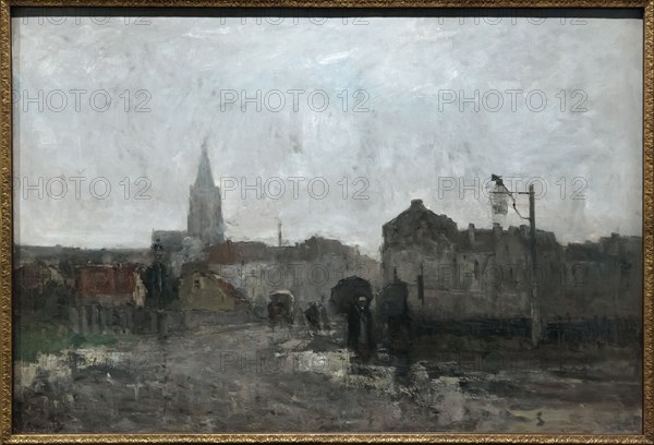 Guillaume Vogels
Ecole belge
Matin pluvieux
1883
Huile sur toile 
Bruxelles, musée royaux des Beaux-Arts de Belgique