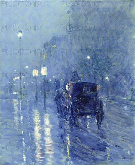 Childe Hassam
Ecole américaine
Rainy Midnight
1895-1899
Huile sur toile (54 x 46,4 cm)
Houston, the Museum of Fine Arts