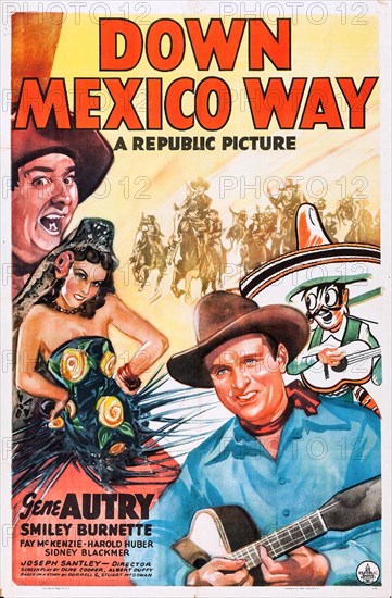 Down Mexico Way Poster