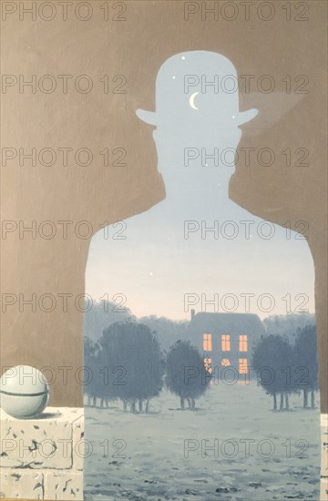 l'heureux donateur, the happy donor, rené magritte, 1966