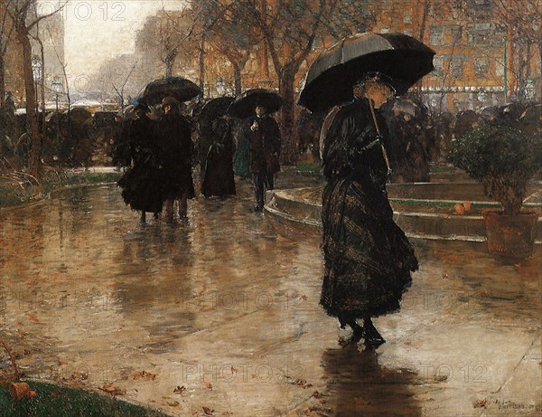 Childe Hassam
Ecole américaine
Rain Storm, Union Square
1890
Huile sur toile (1859-1935)
New York, Museum of NYC