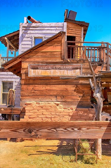 Cowboy Film set building at the Old Tucson Film Studios amusement park in Arizona