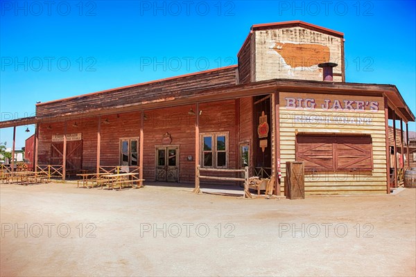 Big Jakes Saloon Restaurant at the Old Tucson Film Studios amusement park in Arizona