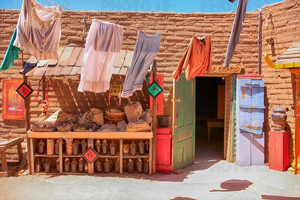 Mr Woo's Chinese Laundry building at the Old Tucson Film Studios amusement park in Arizona