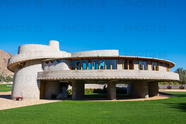 Exterior of the David and Gladys Wright house designed by Frank Lloyd Wright, Phoenix, Arizona