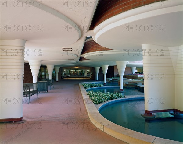 Entrance to Johnson Wax Headquarters, Racine, Wisconsin