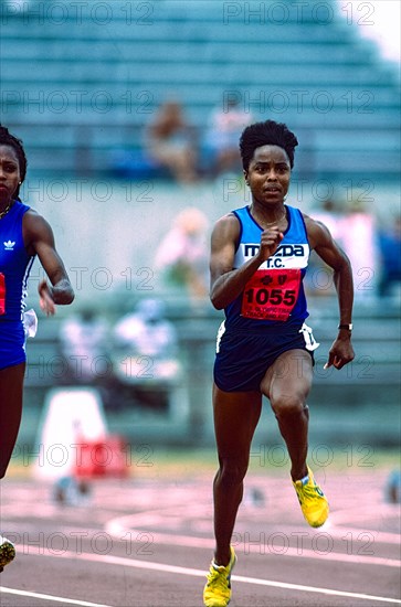 Evelyn Ashford (USA) competing at the 1984 US OLympic Team Trials