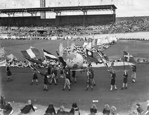 Youth Day at Olympic Stadium. World Date: 10 July 1948 Location: Amsterdam Keywords: events, youth, stadiums