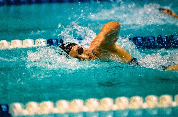 Amy Van Dyken (USA) competing at the 1996 USA Olympic Swimming Team Trials