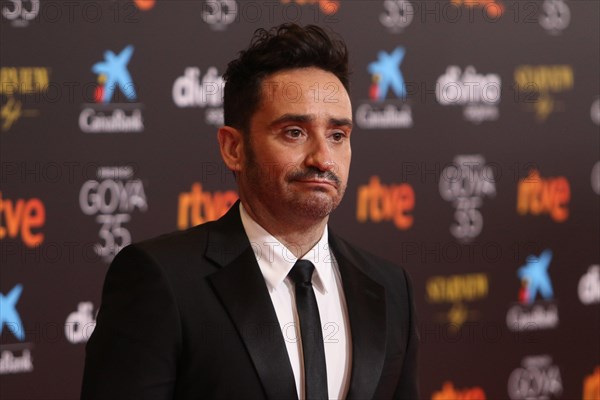 March 6, 2021: March 6, 2021 (MÃ¡laga), the director of Cinema Juan Antonio Bayona poses on the red carpet the Gala of the 35th edition of the Goya in the photocall of the Spanish Film Awards. Credit: Lorenzo Carnero/ZUMA Wire/Alamy Live News