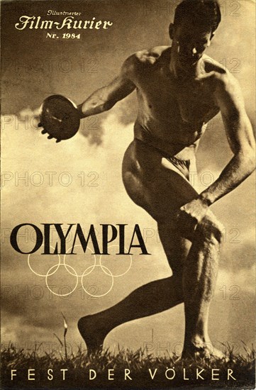 Discus Thrower form the Prologue in OLYMPIA Part One Fest Der Voelker / Festival of Nations 1938 director / writer LENI RIEFENSTAHL Olympia Film GmbH / International Olympic Committee / Tobis Filmkunst