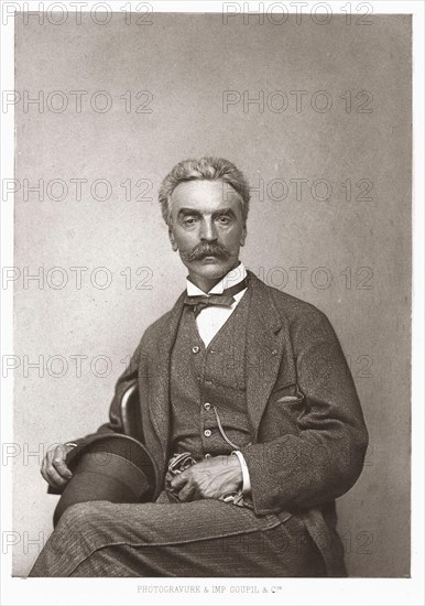 Portrait of French painter and sculptor Jean-Léon Gérôme (1824 - 1904), circa 1881.