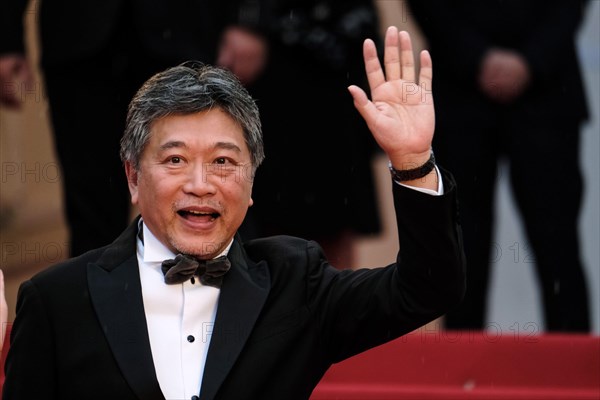 Cannes, France. 17th May, 2023. Hirokazu Kore-eda photographed at the Red Carpet for the film Monster (Kaibutsu) during the 76th Cannes International Film Festival at Palais des Festivals in Cannes, France Picture by Julie Edwards/Alamy Live News