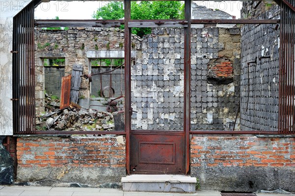 Oradour-sur-Glane where on 10 June 1944 642 inhabitants were massacred by a WW2 German Waffen-SS company, Limousin, France