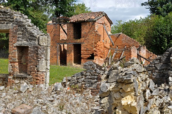 WW2 Nazi SS massacre Oradour-sur-Glane Haute-Vienne Limousin France