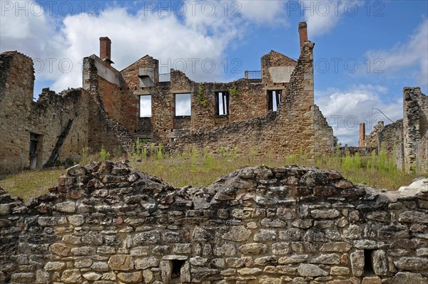 WW2 Nazi SS massacre Oradour-sur-Glane Haute-Vienne Limousin France