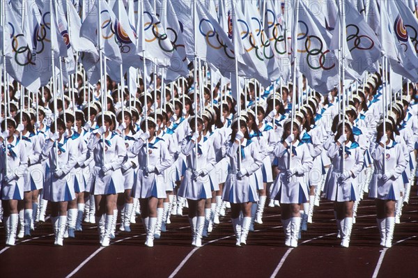 Opening Ceremonies at the1988 Olympic Summer Games, Seoul Korea.