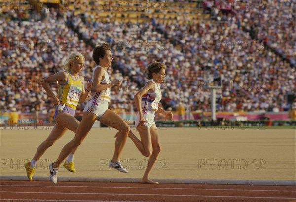 Zola Budd competing at the 1984 Summer Olympic Games, Los Angeles, CA.