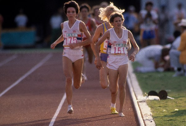 Zola Budd competing at the 1984 Summer Olympic Games, Los Angeles, CA.