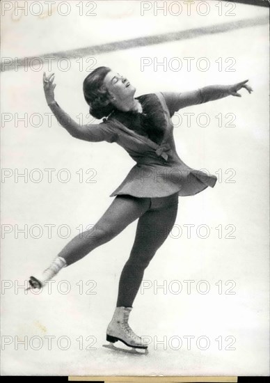 Feb. 02, 1964 - Olympic Winter Games 1964 in Innsbruck/Australia, the best free figure skating of the world showed Sjoukje Dijkstra with a total note of 2'018.5 for Regine Heitzer (Austria) and Petra Burka (Canada). The Olympic winner of figure skating S. Dijktra (Nether land) by here dance.
