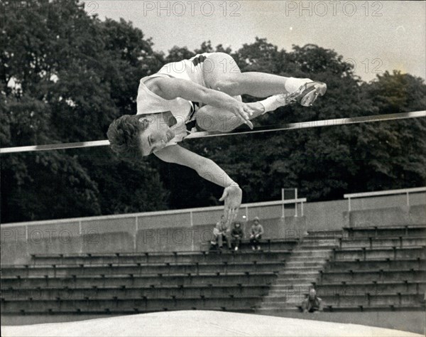 Jul. 20, 1968 - Women's A.A.A. Championships at Crystal Palace. High Jump Final. Photo shows Dorothy Shirley, clearing 5ft. 7 1/2 ins - the Olympic qualifying height - to win the High Jump Final, during the Women's A.A.A. Championships at Crystal Palace today.