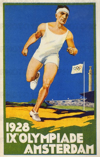 1920s Netherlands Olympic Games Poster