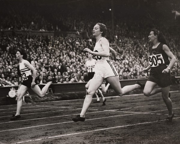 Semi Finals of the Women's 200 metres at the Olympic Games, London, 1948.