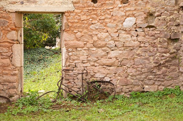 The destroyed village of Oradour Sur-Glane in France