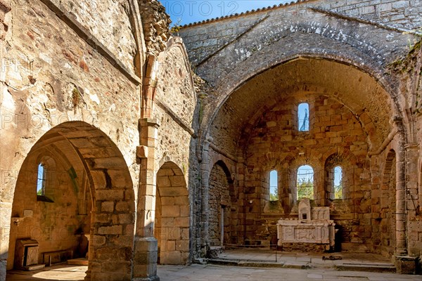 Church of Oradour sur Glane, the village ruins destroyed during World War II June 10, Haute-Vienne, Nouvelle Aquitaine, France