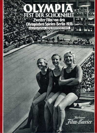 LENI RIEFENSTAHL OLYMPIA documentary Nazi Olympics Berlin 1936 released in 1938 in Two Parts Front cover of original German Film-Kurier programme for Part Two Olympia Film GmbH / International Olympic Committee / Tobis Filmkunst