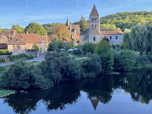 Medieval town Saint Leon, Vezere river, Perigorde, France