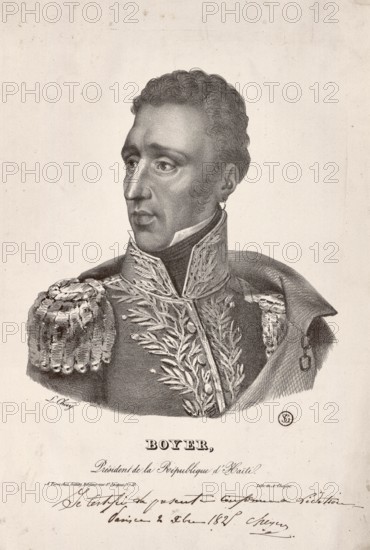 Jean-Pierre Boyer, President of the Republic of Haiti, circa 1825
