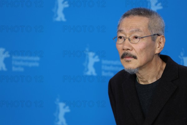 Berlin, Germany, 19th February 2024, Director, Screenwriter, Producer, Camera, Editor, Hong Sangsoo at the photo call for the film A Traveler’s Needs (Yeohaengjaui Pilyo) at the 74th Berlinale International Film Festival. Photo Credit: Doreen Kennedy / Alamy Live News.