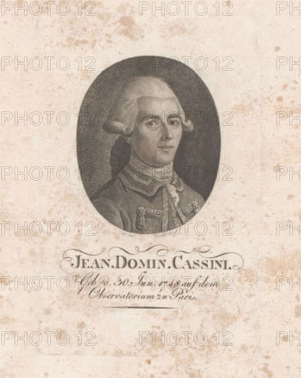 Portrait of Jean-Dominique, comte de Cassini, print maker: Konrad Westermayr, after drawing by: Jean-Henri Cless, Germany, 1784 - 1834, paper, height 135 mm × width 88 mm, print