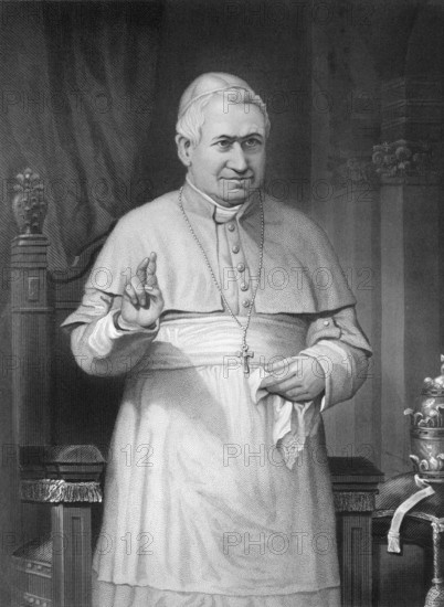 Blessed Pope Pius IX , 1792 - 1878, Giovanni Maria Mastai-Ferretti, Pope of the Catholic Church from 1800 to 1823,