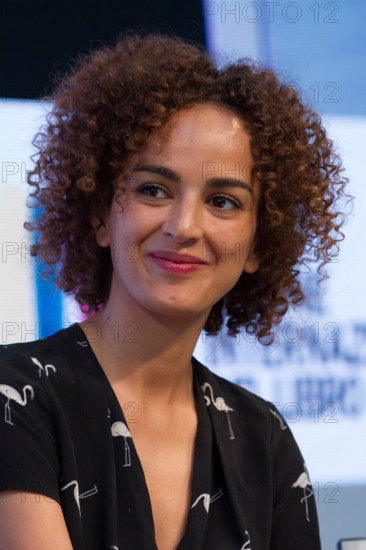 Torino, Italy. 14th May 2016. Moroccan writer Leila Slimani is guest of Torino Book Fair