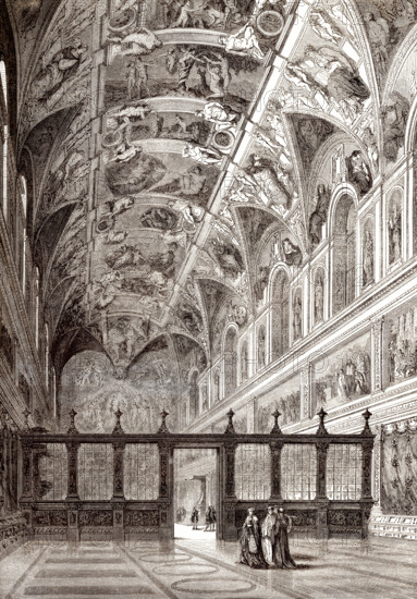 The Sistine Chapel, Apostolic Palace, Vatican City, 19th century