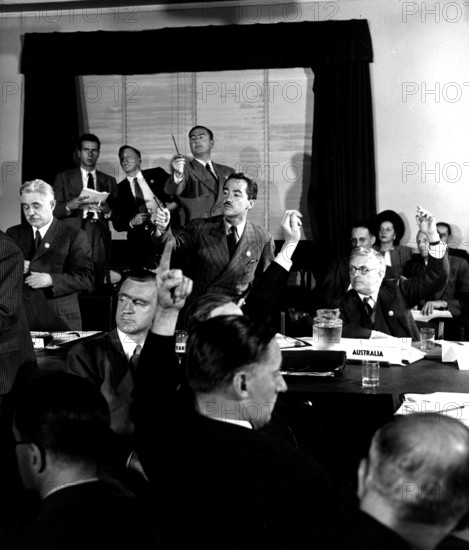 Photograph taken during the United Nations Conference on International Organization in San Francisco in 1945. Dated 20th Century