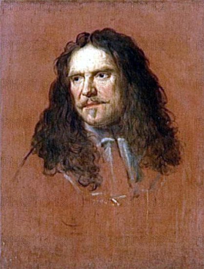 . Portrait of Maréchal de France Henri de la Tour d'Auvergne, vicomte de Turenne (1611—1675); oil on canvas. The original is located in the Musée du château in Versailles (67 x 52cm). . 1665. Charles Le Brun (1619–1690) Alternative names Charles Lebrun Description French painter and architect Date of birth/death 24 February 1619 12 February 1690 Location of birth/death Paris Paris Work location Paris (....-1642), Rome (1642-1646), Paris (1646-....), Versailles (1679-1684, 1886) Authority control : Q271676 VIAF:?59097680 ISNI:?0000 0001 2101 6536 ULAN:?500016215 LCCN:?n78072045 W