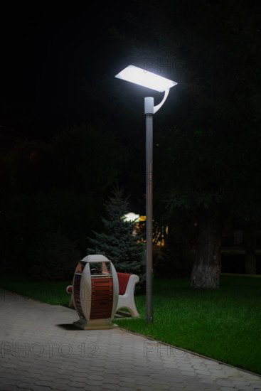 street light lamp lantern in the urban city street at the night