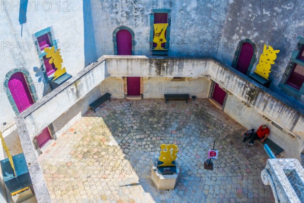 Courtyard of the Citadel of Saint Tropez, France