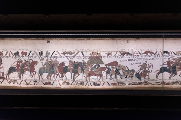 Normandy, France. Bayeux Tapestry