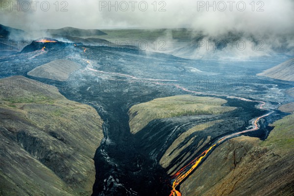 fagradalsfjall,volcanic eruption on the reykjanes peninsula,iceland