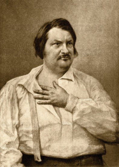 Portrait of Honorè De Balzac ( Tours, 20 maggio 1799 – Parigi, 18 agosto 1850 ) Daguerrotype 1842