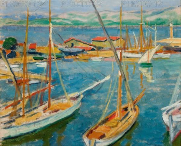 Harbour at Saint Tropez Pankiewicz, Józef (1866 1940)