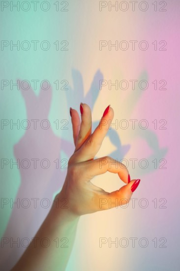 ok gesture hands shadow game yes symbol play