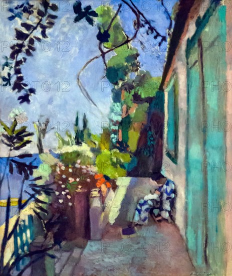 The Terrace St. Tropez, Henri Matisse, 1904, Isabella Stewart Gardner Museum, Boston, Mass, Massachusetts, North America, US, USA