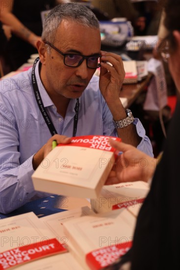 Kamel Daoud, French-Algerian writer and journalist, winner of the Prix Goncourt for the first novel in 2015 for "Meursault, contre-enquête" and the Pr